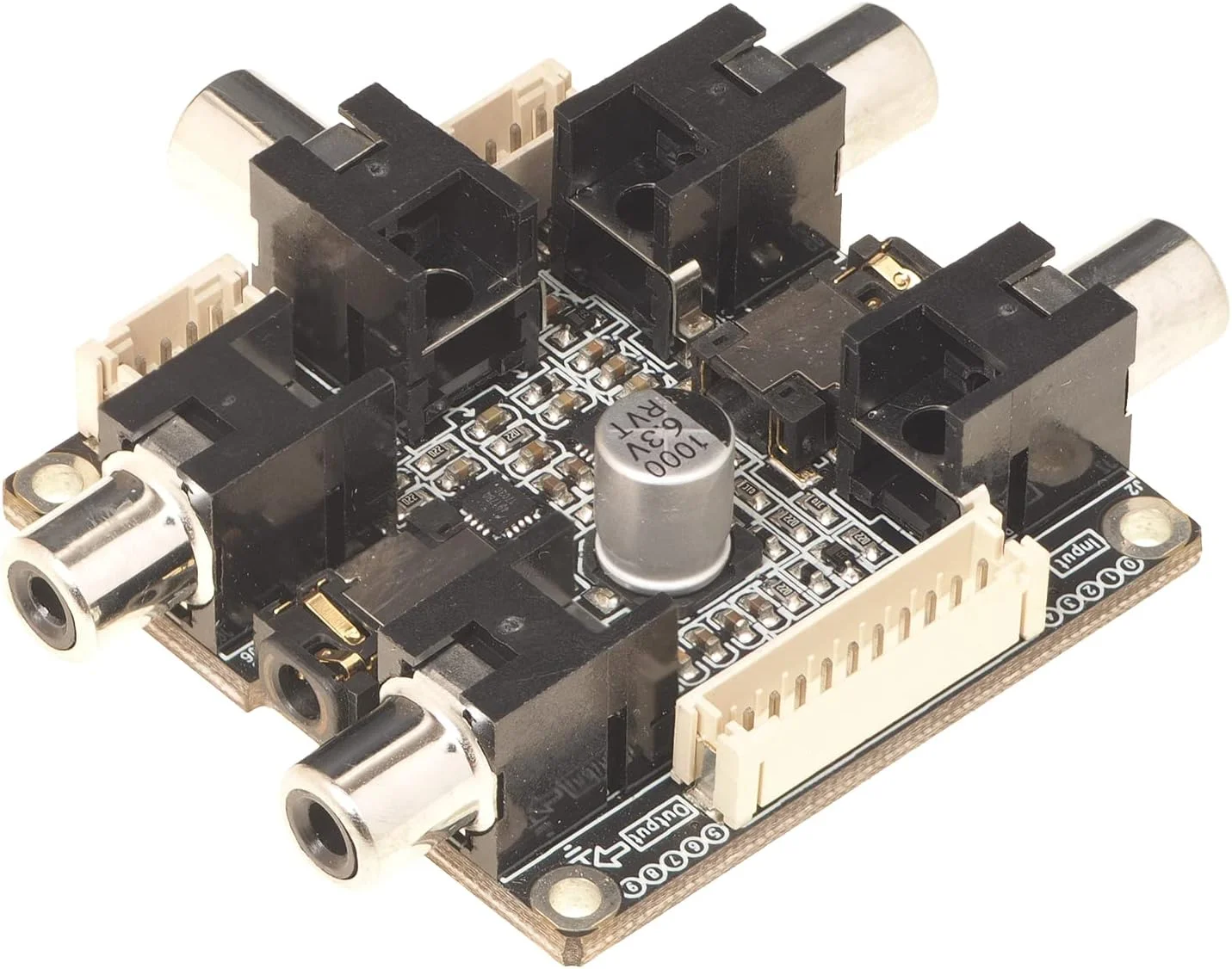 برد توسعه پردازشگر سیگنال دیجیتال با 2 ورودی و 3 خروجی