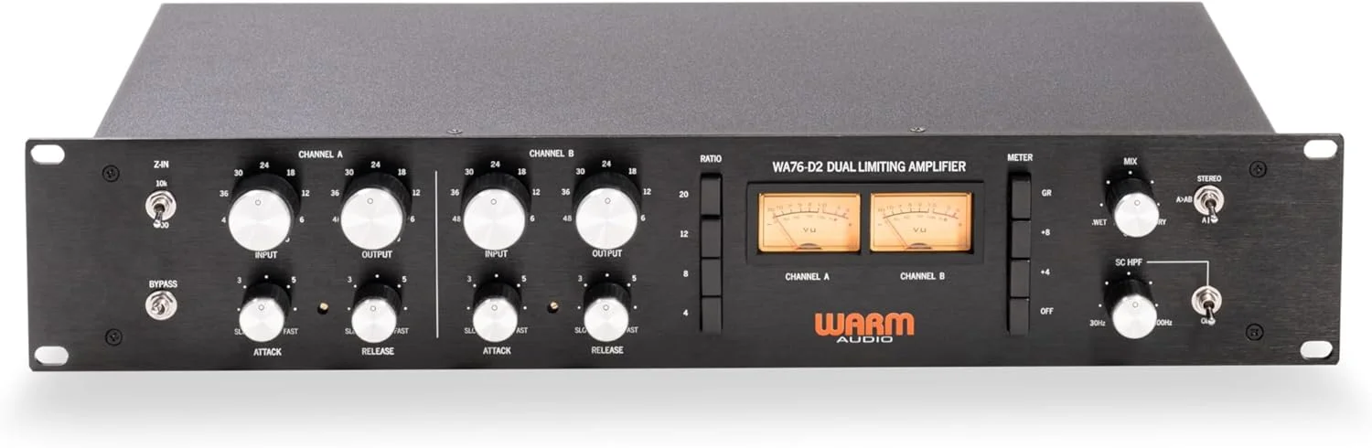 Warm Audio WA76-D2 کمپرسور/لیمیتِر FET دوتایی کانال مجزا