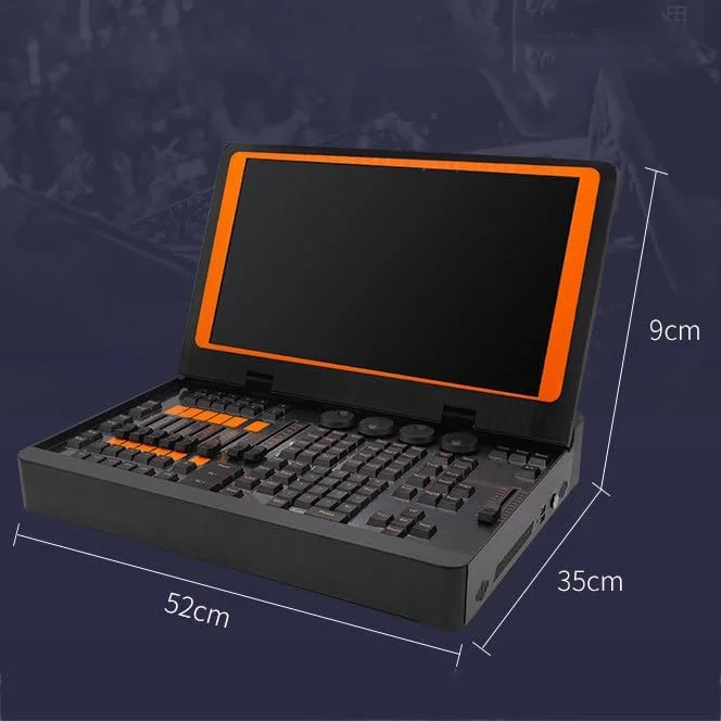 کنترلر نور صحنه DMX 512 - صفحه نمایش ال سی دی 19 اینچی با وضوح بالا، کنترلر نور جلوه های صحنه، با برنامه داخلی بیشتر و عملکرد سوئیچ شیب Rdm کنترلر نور صحنه DMX 512 - صفحه نمایش ال سی دی 19 اینچی با وضوح بالا، کنترلر نور جلوه های صحنه، با برنامه داخلی بیشتر و عملکرد سوئیچ شیب Rdm