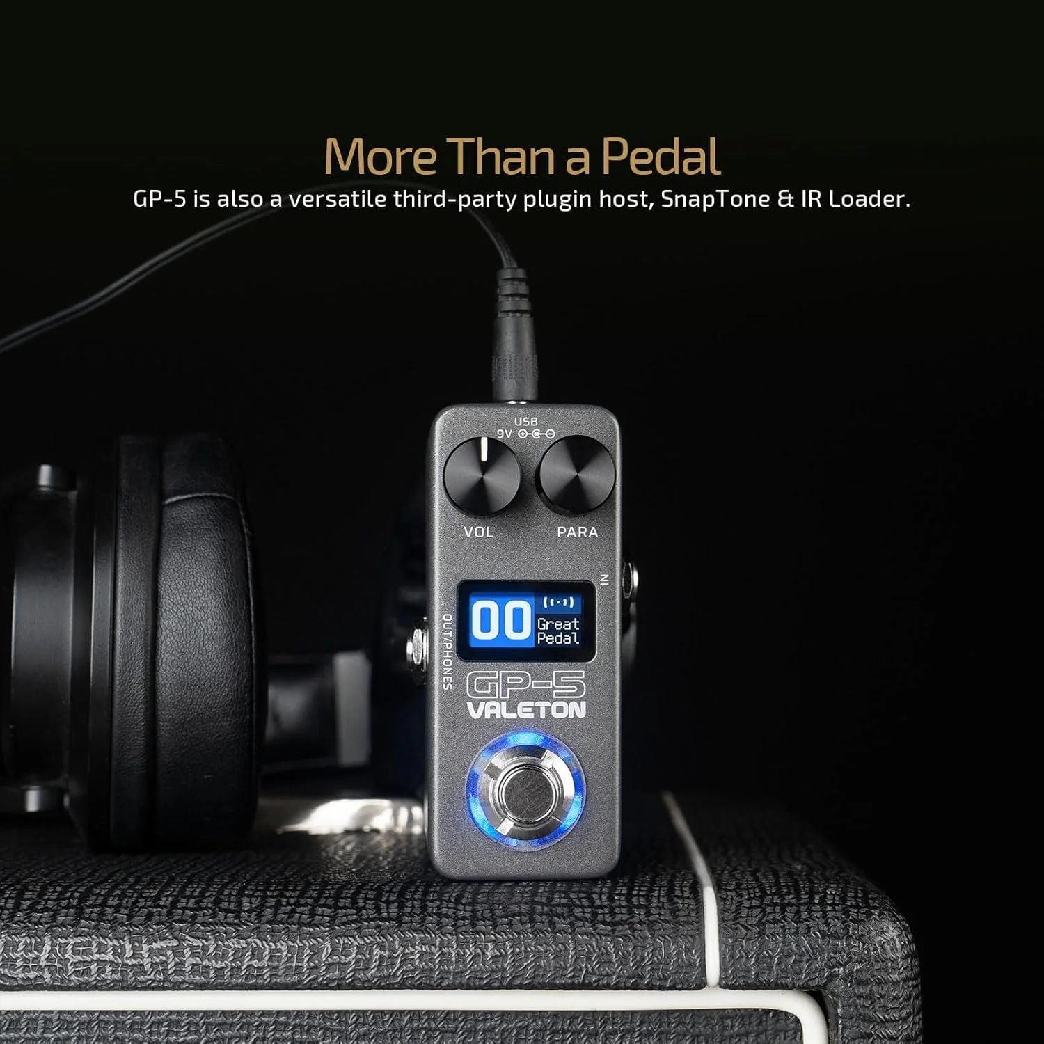 پردازشگر چند افکتی فوق فشرده و لودر NAM/IR ولتون GP-5 (شامل 1 عدد کابل TS اضافی)