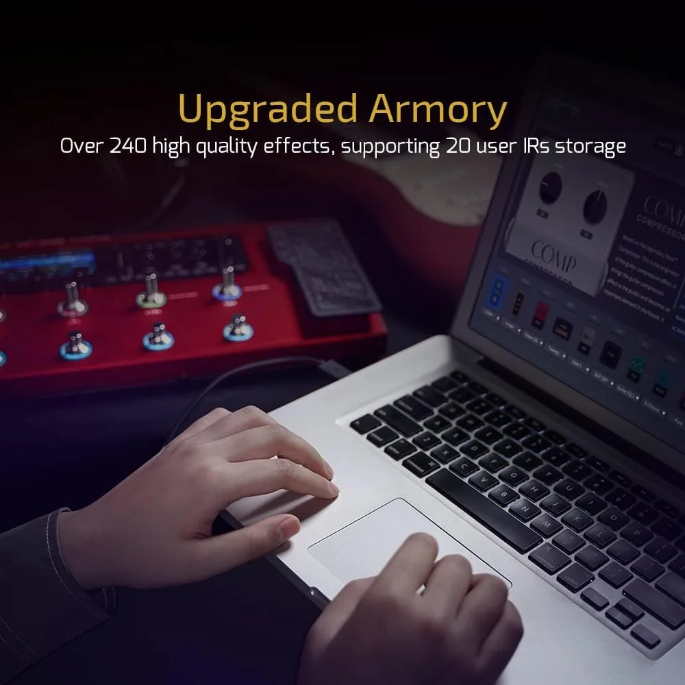 والتون - پردازنده مولتی افکت، پدال مولتی افکت، پدال اکسپرشن، FX Loop، MIDI I/O گیتار، افکت های گیتار یا بیس، مدلینگ آمپ، کابینت های IR (شامل 10 هد اضافی)