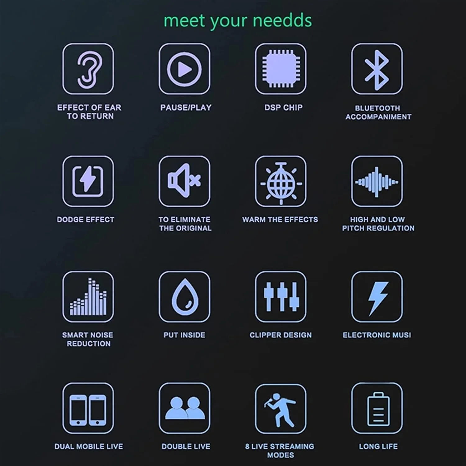 میکسر صوتی حرفه ای TsoLay، کارت صدای دیجیتال میکسر زنده با همراهی بی سیم بلوتوث، 8 افکت صوتی صحنه محبوب، یک قطعه کاهش نویز، برای آواز خواندن، پخش زنده