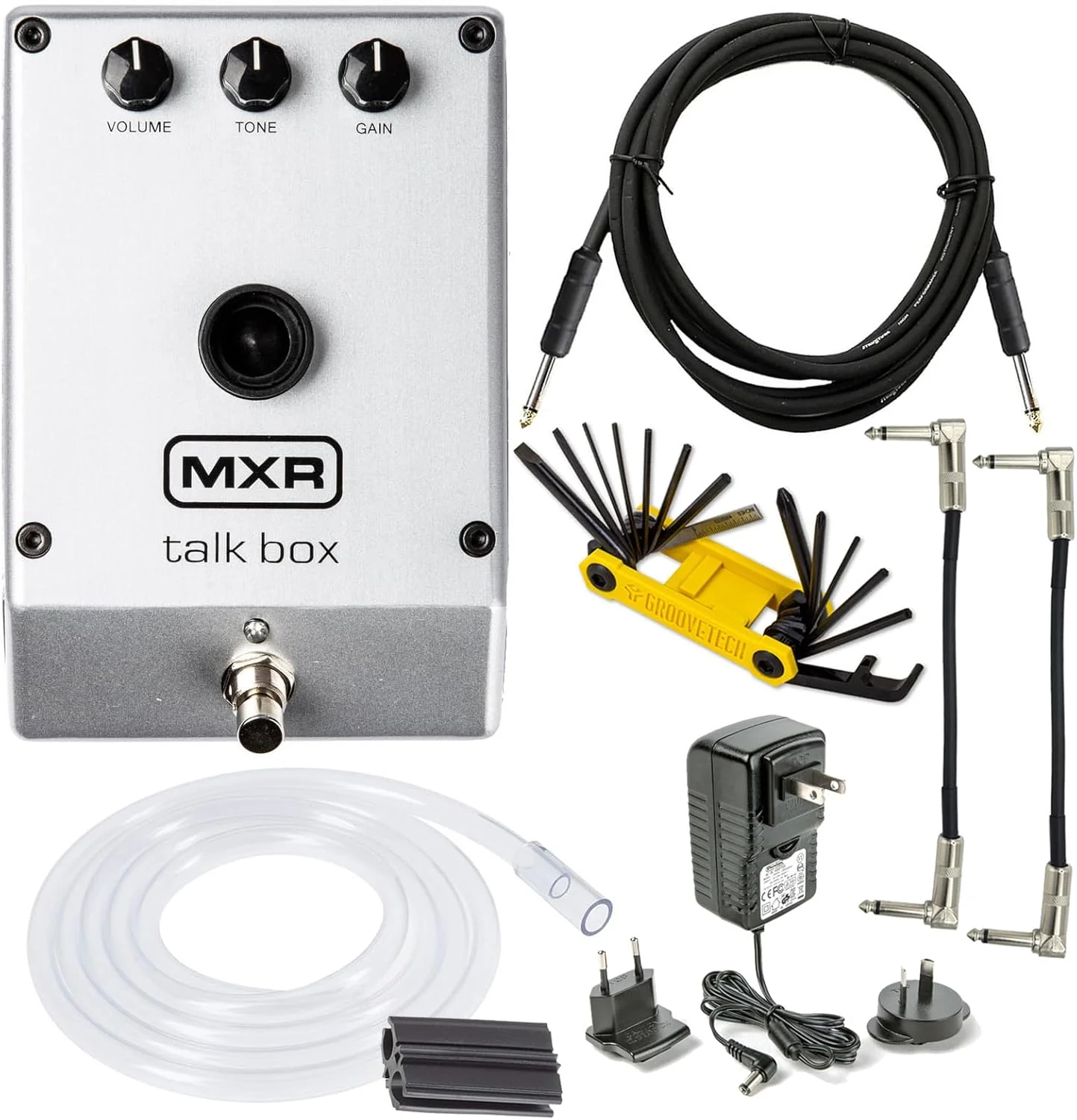 جعبه صدای Tonebird MXR M222 TALK BOX به همراه پدال برای گیتار، کیبورد و سایر سازها، سیمی، چندکاره، به همراه کابل اتصال