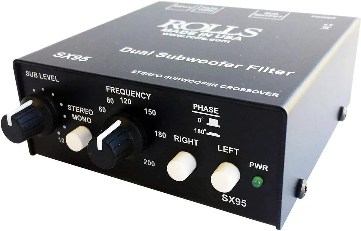کراس اوور/فیلتر ساب ووفر استریو ROLLS SX95، خروجی برق کمکی 12 ولت
