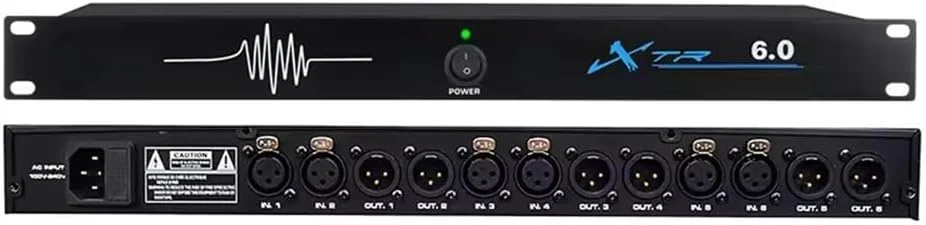 پردازشگر صوتی حذف فیدبک حرفه ای میکروفون، شیفتر فرکانس ضد زوزه برای استیج و KTV، 6 ورودی 6 خروجی