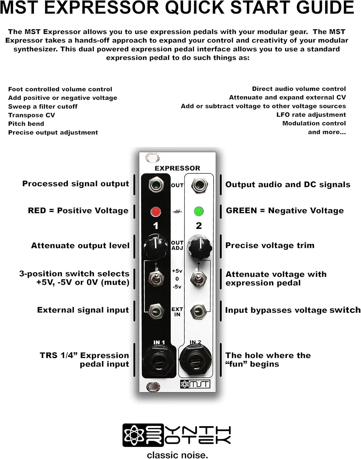 کیت رابط پدال اکسپرشن یورورک MST Expressor - کیت