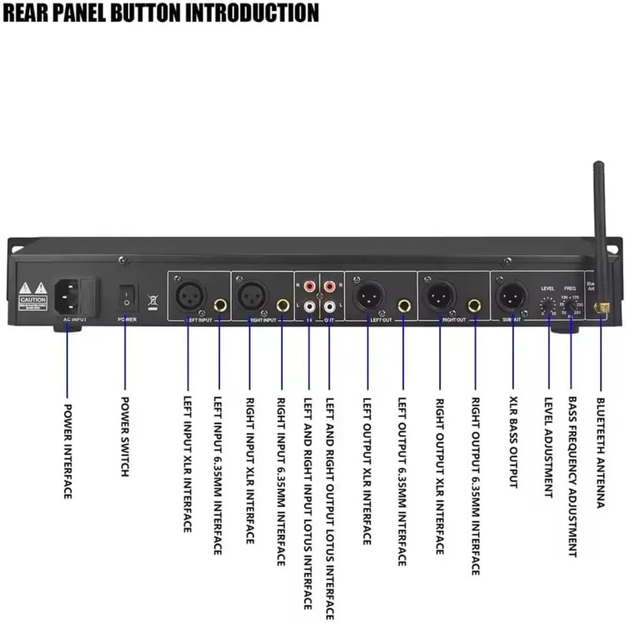 اکولایزر دیجیتال EQ31SUB صوتی خانگی، اکولایزر گرافیکی استریو 31 باندی حرفه ای آنالایزر طیف صوتی نویز، نمایش سطح فرکانس در زمان واقعی