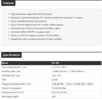 میکسر صدای دیجیتال Studiomaster SD 300 با اکو/دیلی