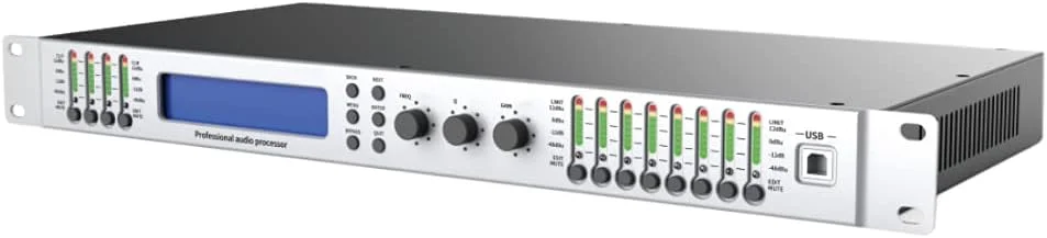 پردازشگر صوتی مدیریت بلندگو سطح خط دیجیتال اتاق مهمانی عملکرد استادیوم برند U/S