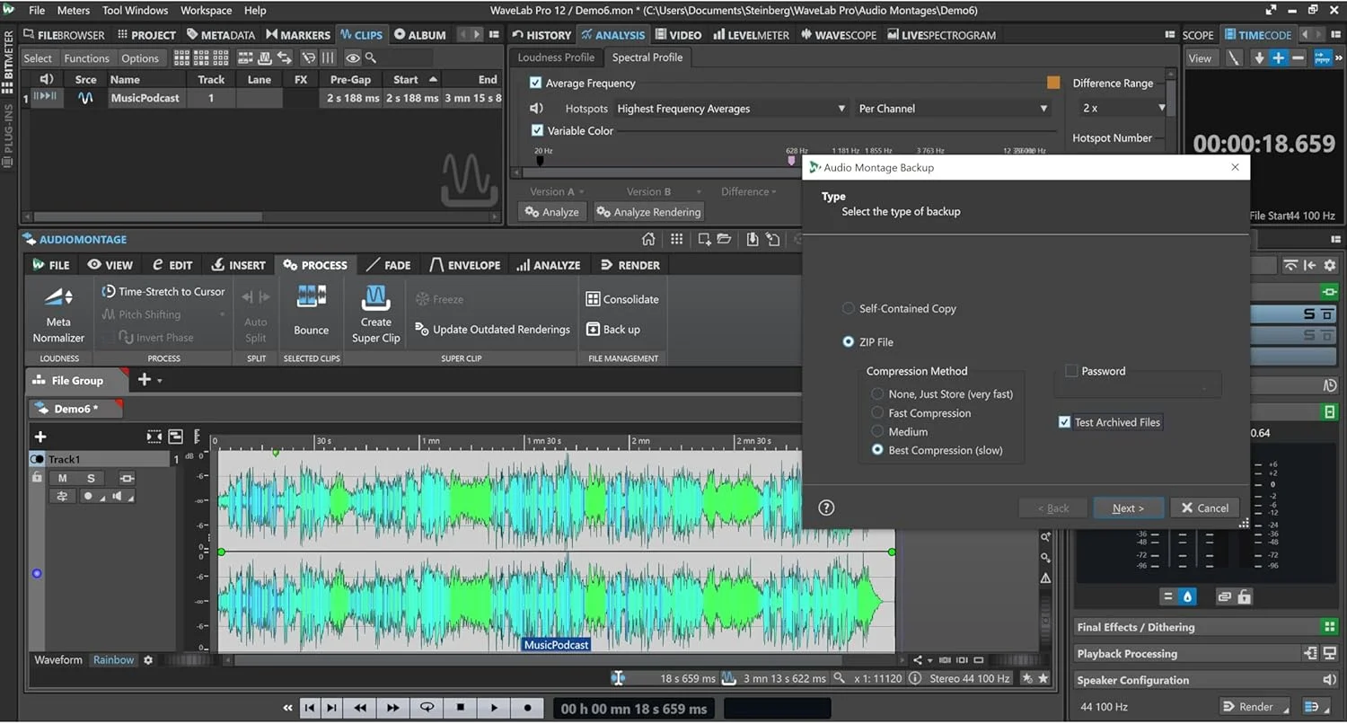 نرم افزار مسترینگ و ویرایش صدا Steinberg WaveLab Pro 12 (بهینه سازی، تجزیه و تحلیل و ترمیم فایل های صوتی، افکت های Real-time، ویرایشگر دسته ای هوشمند، ویرایشگر صدا)