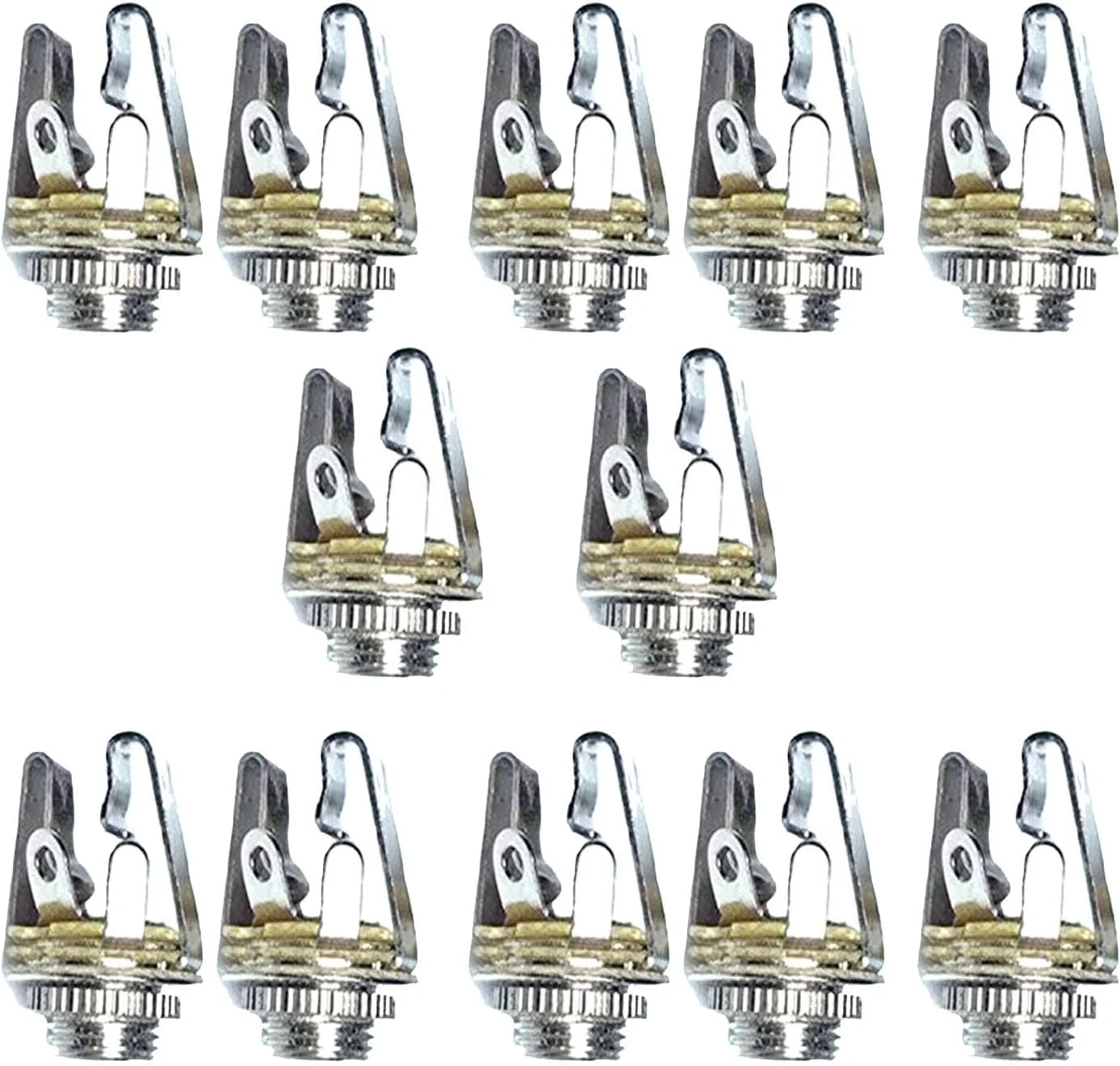 کانکتور مادگی پنلی صوتی مونو TS میکروفون 3.5 میلی‌متری 1/8 اینچی، بسته 10 عددی