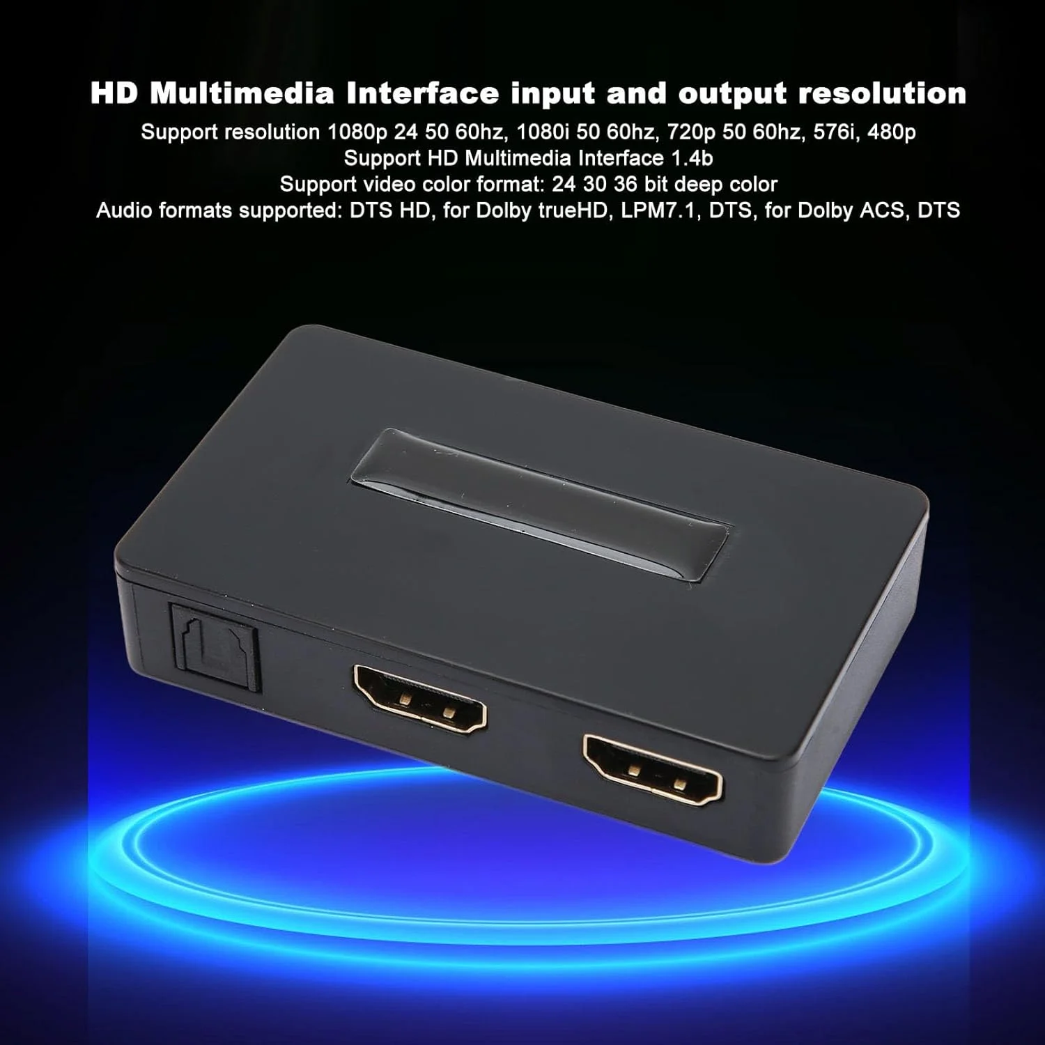 استخراج کننده صدای رابط چند رسانه ای HD سیکسران، ABS، تبدیل دیجیتال به خروجی SPDIF و 3.5 میلی متری، پشتیبانی از 1080p 60Hz، مناسب برای دستگاه های پخش DVD