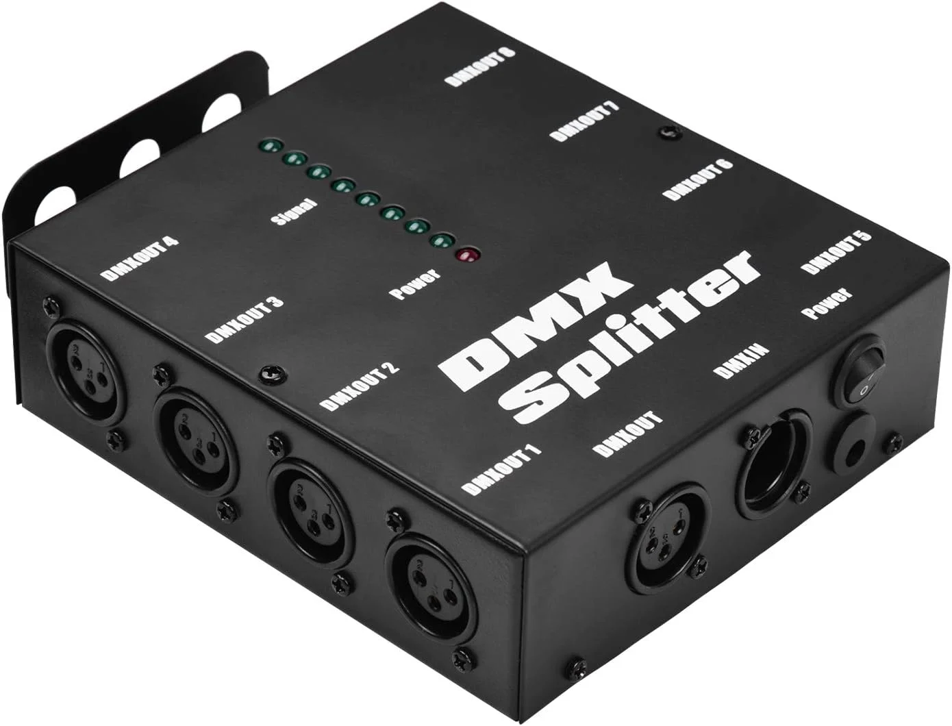 تقسیم کننده تقویت کننده سیگنال نوری DMX512، 1 ورودی مستقیم و 8 خروجی مستقل برای کنترلر نور، استیج، کنسول، مهمانی، دی جی، کلاب، دیسکو، نورپردازی