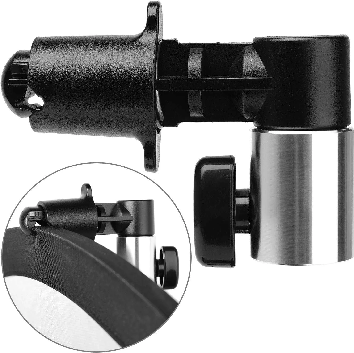 گیره نگهدارنده پس زمینه و دیسک بازتابنده قابل حمل SHOPEE، گیره نگهدارنده بازتابنده نور، قابل نصب روی سه پایه پایه نور، برای استودیو عکس و فیلم (بسته 1 عددی)