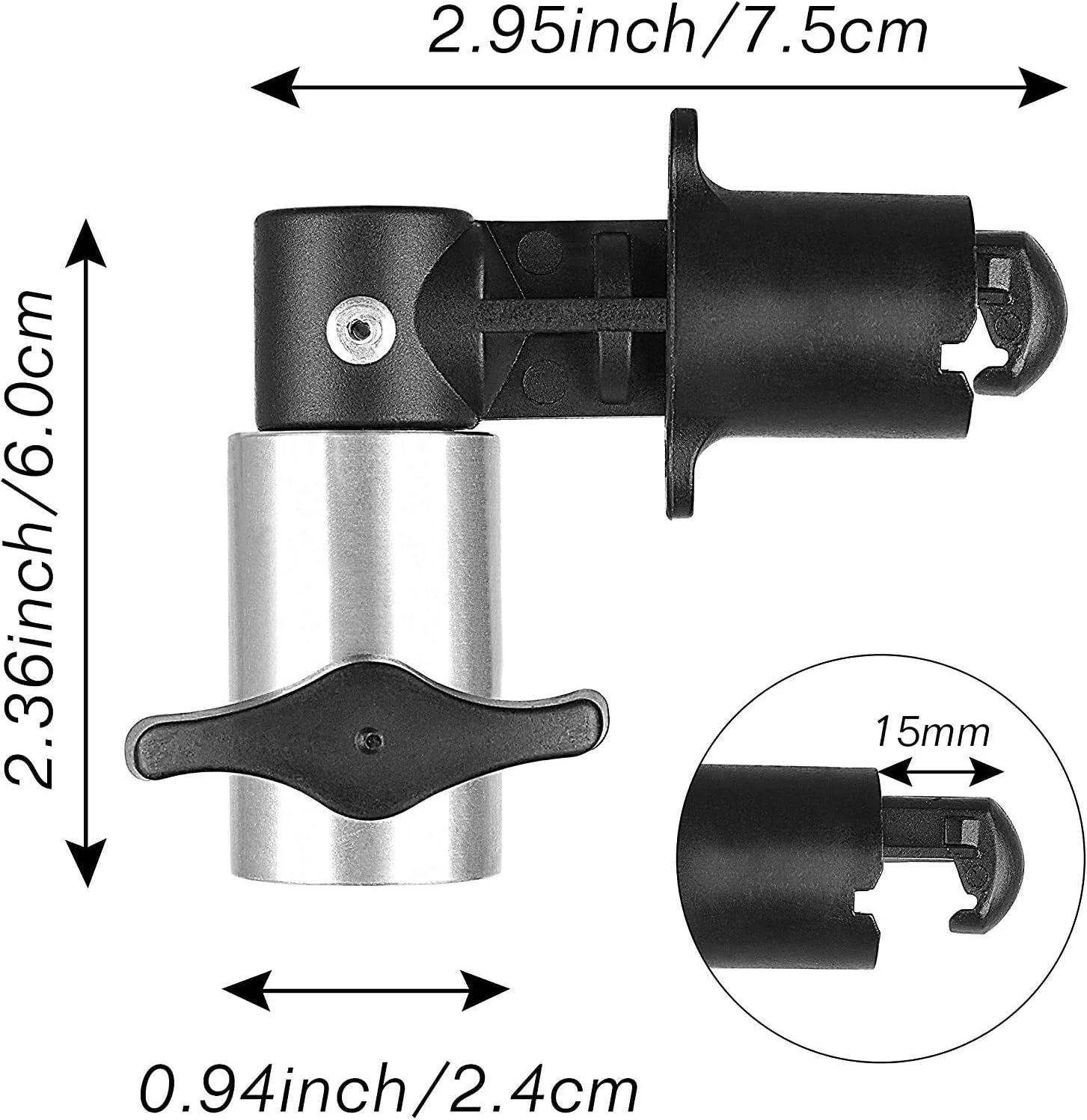 گیره نگهدارنده پس زمینه و دیسک بازتابنده قابل حمل SHOPEE، گیره نگهدارنده بازتابنده نور، قابل نصب روی سه پایه پایه نور، برای استودیو عکس و فیلم (بسته 1 عددی)