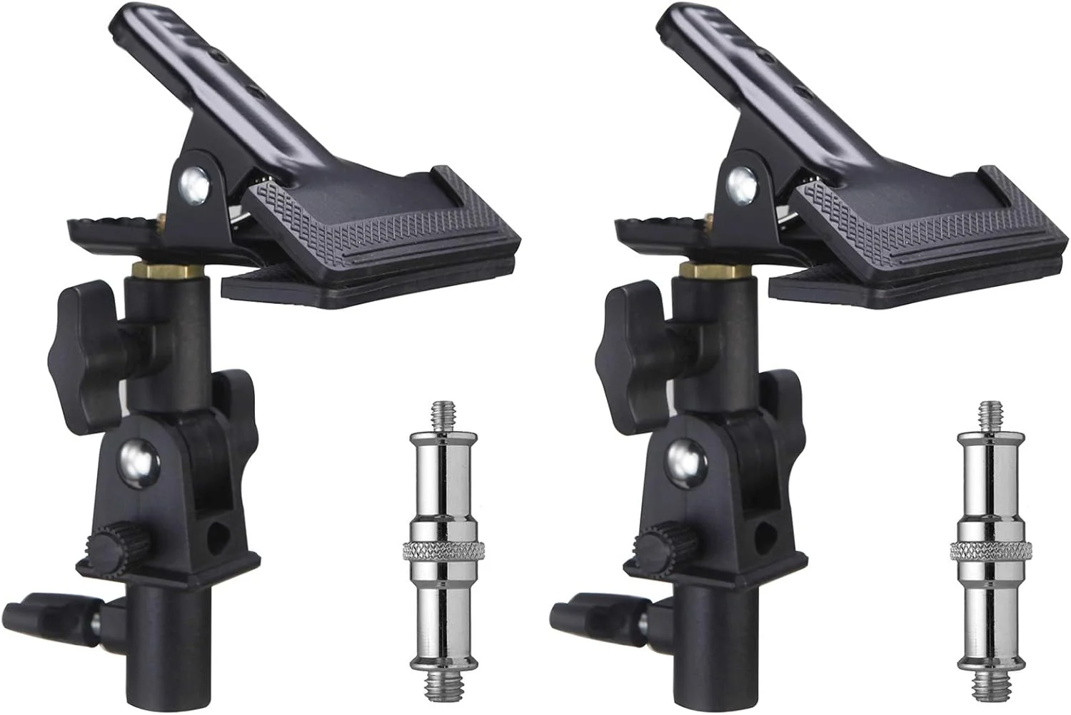 نگهدارنده رفلکتور استودیویی WELLMAKING با قابلیت چرخش 180 درجه، گیره فلزی سه پایه سنگین با آداپتور پیچ 1/4 و 3/8 اینچ برای پس زمینه صفحه نمایش استودیویی، چتر و پایه نور