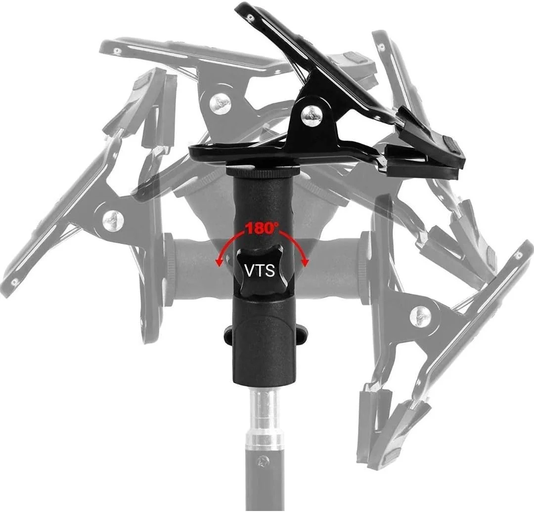 گیره نگهدارنده رفلکتور VTS، آداپتور براکت اسپیدلایت برای پایه نور استودیوی عکاسی