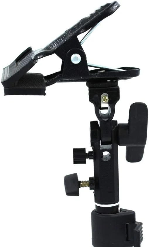 نگهدارنده رفلکتور SHOPEE، پایه نگهدارنده نور، براکت نصب، براکت چتر، استودیو عکاسی، گیره فلزی سنگین برای رفلکتور