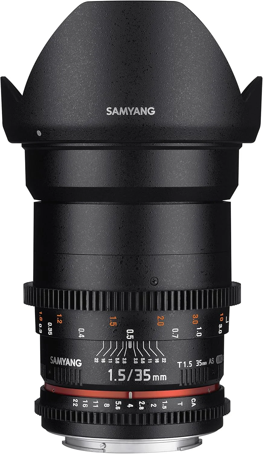 لنز سینمایی واید انگل 35 میلی‌متری Samyang SYDS35M-N VDSLR II T1.5 برای دوربین‌های نیکون (FX)