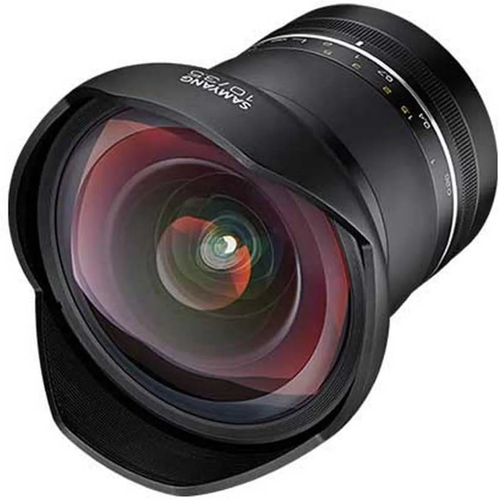 لنز فوق عریض دستی Samyang XP 10mm F3.5 Nikon F - لنز با فاصله کانونی ثابت 10 میلی متر برای دوربین های فول فریم و APS-C نیکون با اتصال F، ایده آل برای عکاسی از طبیعت و معماری