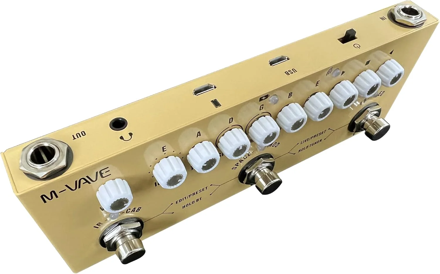 پدال گیتار آکوستیک چند افکتی SharkChili، پدال چند افکتی گیتار AC کیوب بیبی با افکت های دیلی، کروس، ترمولو و ریورب