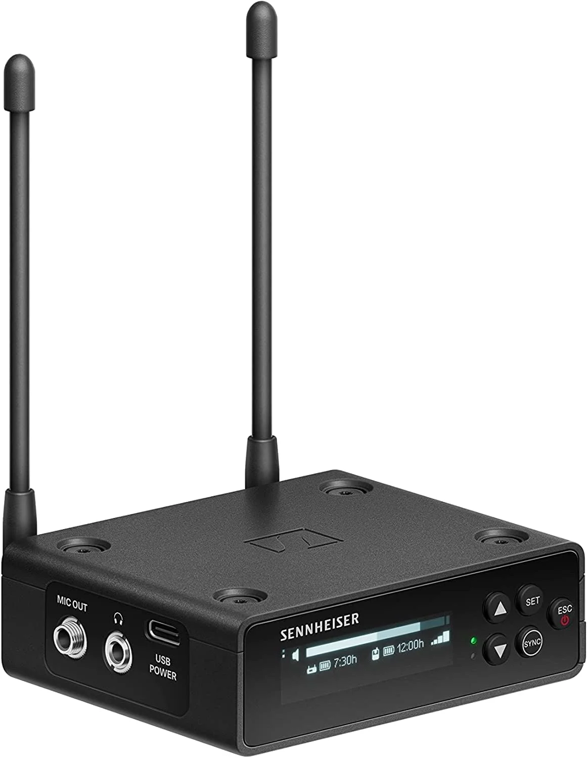 گیرنده دیجیتال قابل حمل UHF سنهایزر EW-DP EK (S4-7) برای استفاده با فرستنده‌های بدنه EW-D SK، فرستنده‌های دستی EW-D SKM-S یا فرستنده‌های پلاگین EW-DP SKP - مشکی (700054)