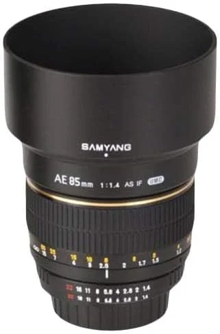 لنز 85 میلی‌متری Samyang با دیافراگم F/1.4 Aspherical IF SLR برای دوربین‌های نیکون