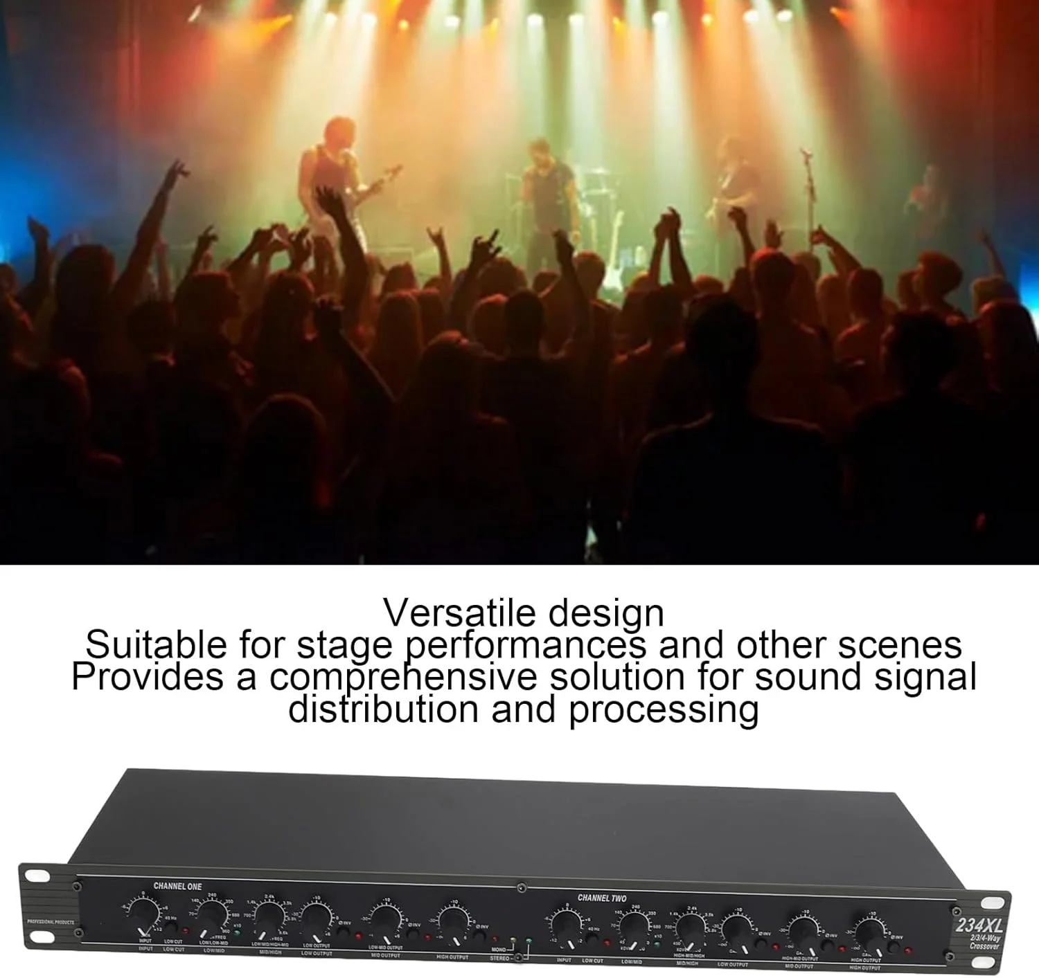 کراس اوور صوتی 4-طرفه مونو Sanpyl 234XL 50 60HZ اکولایزر کراس اوور صدا برای اجراهای صحنه ای فضای باز