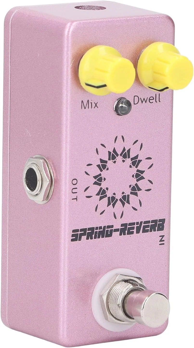 پدال ریورب RiToEasysports، پدال ریورب گیتار با بای‌پس واقعی، 2 دکمه کاربردی برای بهبود صدای گیتار شما برای گیتار باس الکتریکی