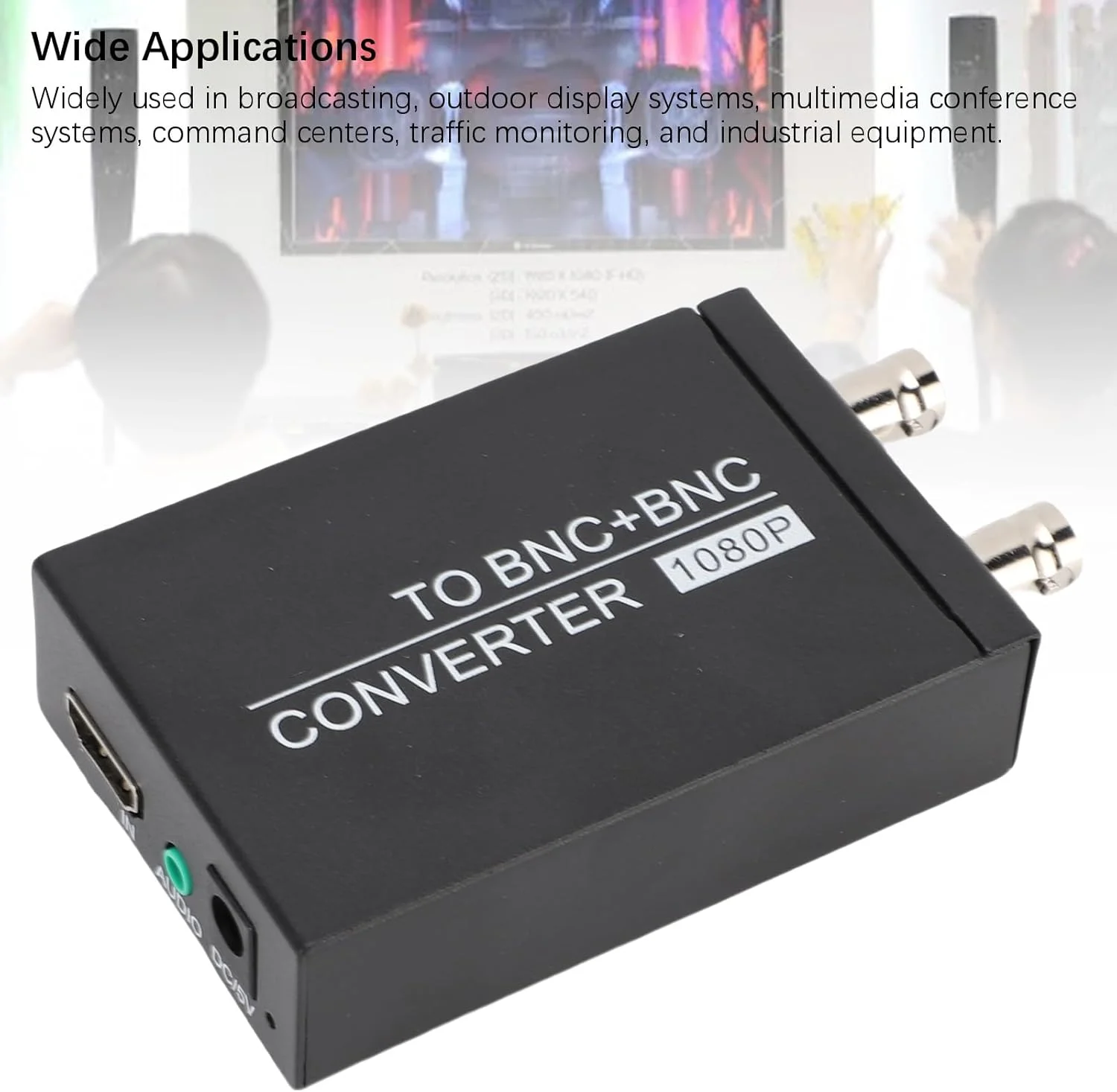 مبدل BNC برای سیگنال های HDTV، تبدیل فرمت های 720p/1080p به 480i، ایده آل برای تجهیزات صنعتی