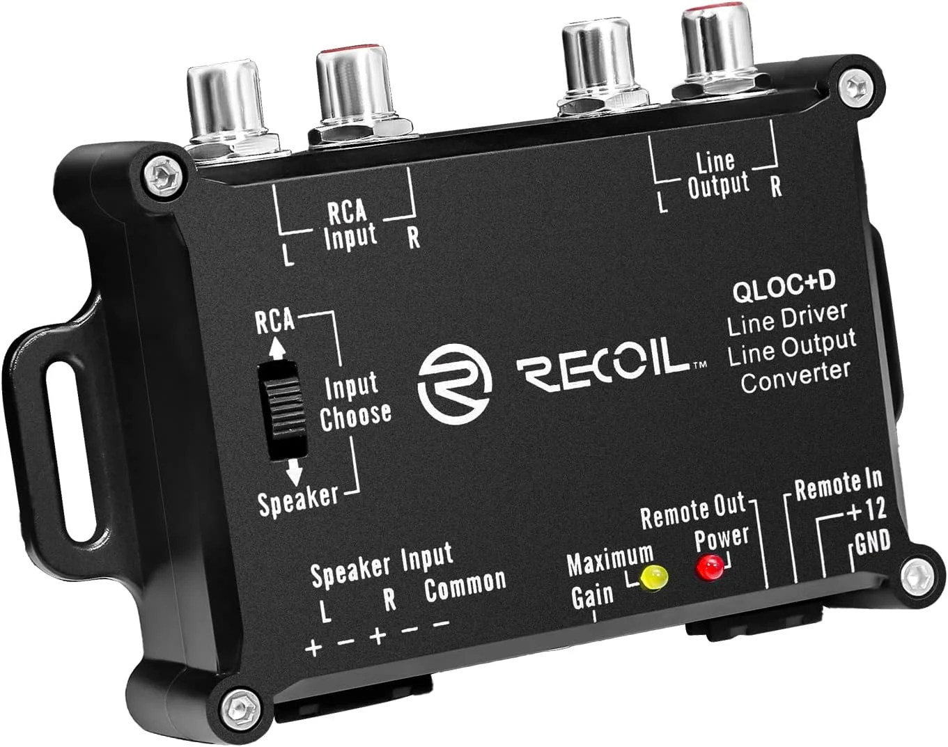 مبدل خروجی خطی 2 کاناله اکتیو Recoil LOCD با قابلیت درایور خط، سیگنال خروجی خط 10 ولت با روشن شدن خودکار از راه دور