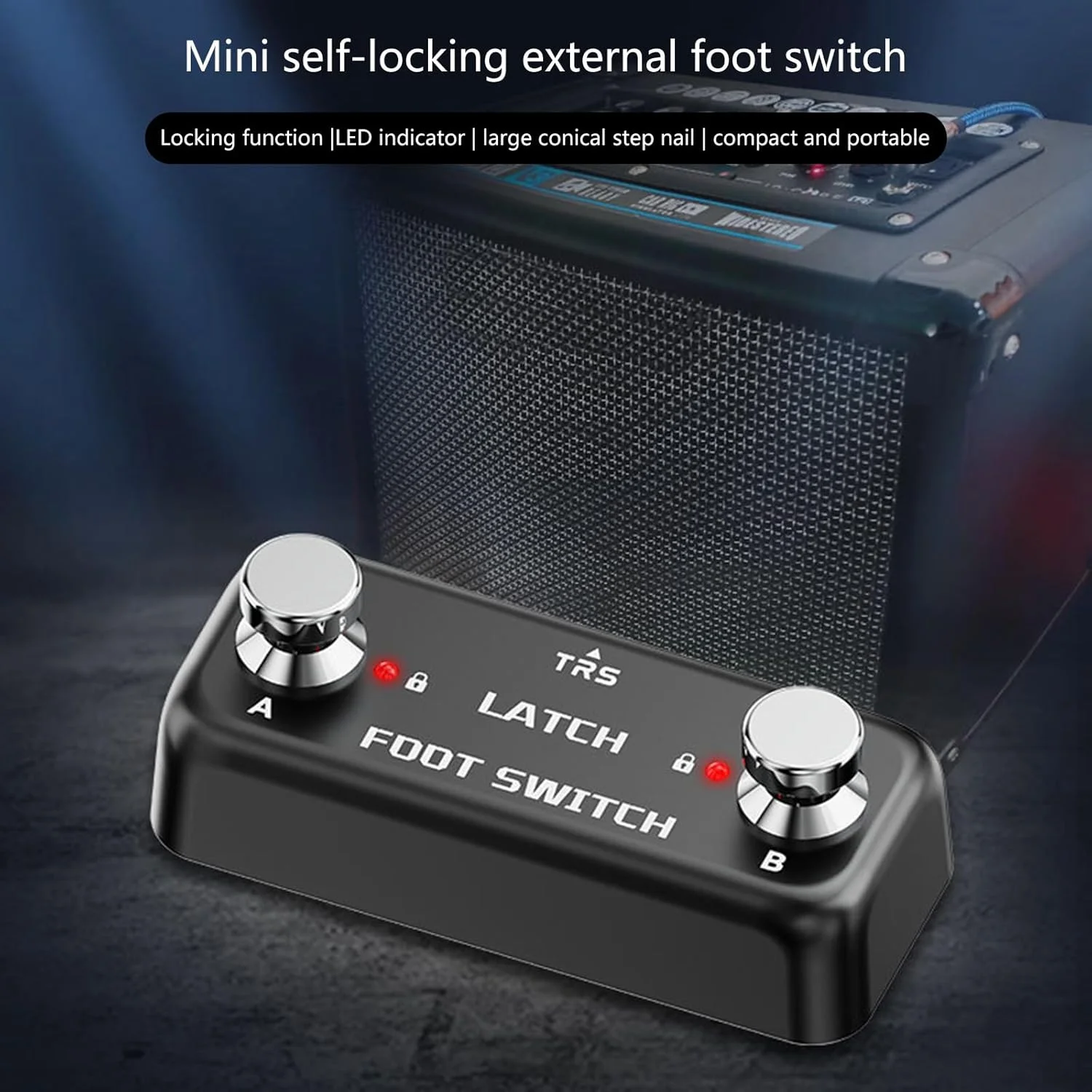 پدال ریورب سبک وزن با پایه ضد لغزش، پدال دوتایی کارآمد برای بهبود اجرا، کنترل و دوام