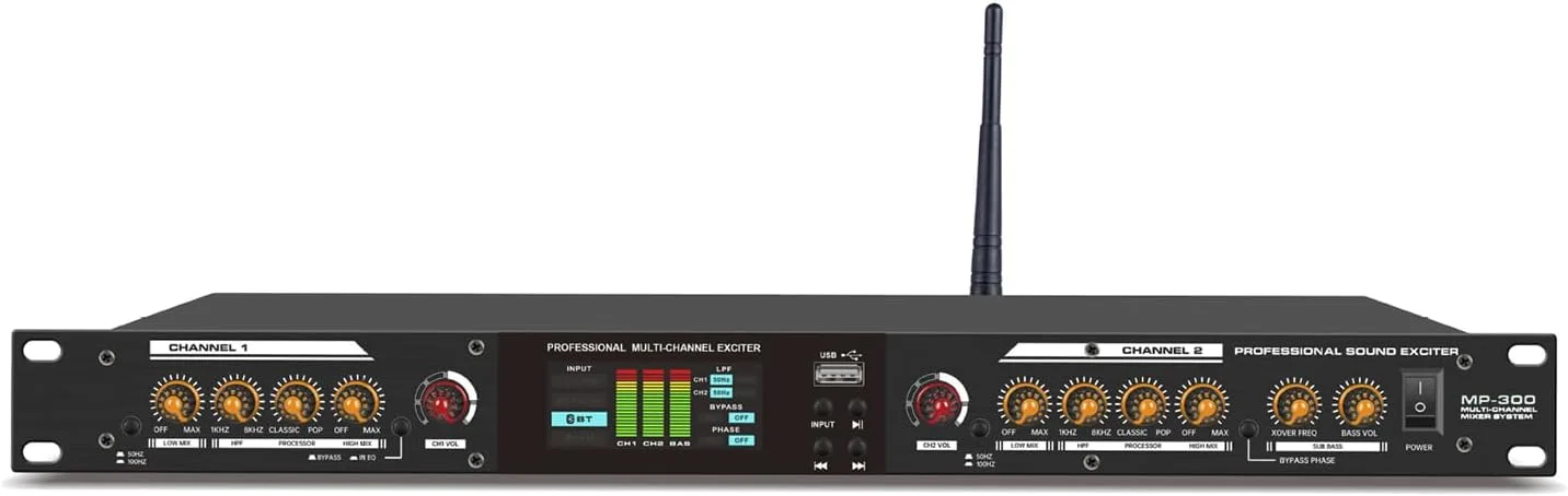 پردازشگر دیجیتال Ktv، تقویت کننده حرفه ای سطح بالا، پردازش صوتی مستقل، میکروفون چند کاناله