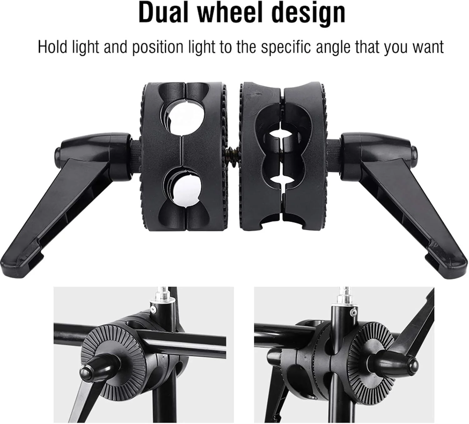 نگهدارنده بازتابنده دو چرخ GOWENIC، آداپتور پایه نور گردان دو چرخ، لوازم جانبی عکاسی سافت باکس