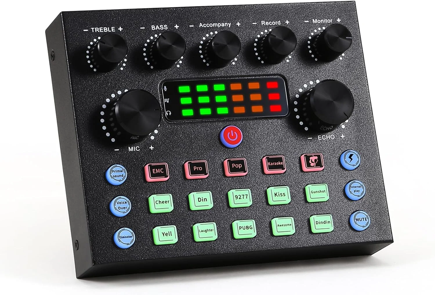 میکسر صوتی کوچک قابل حمل DJ، کارت صدای زنده دو کاناله DSP بلوتوث برای PC، تلفن، بازی، کارائوکه، استودیو، استریمینگ، ضبط، پادکست میکسر صوتی کوچک قابل حمل DJ، کارت صدای زنده دو کاناله DSP بلوتوث برای PC، تلفن، بازی، کارائوکه، استودیو، استریمینگ، ضبط، پادکست