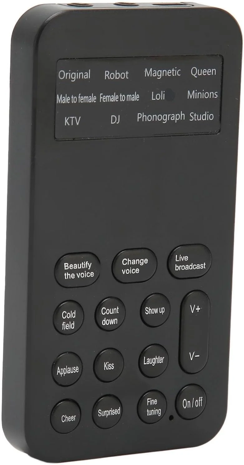 تغییر دهنده صدای کوچک با 8 افکت صوتی برای بازسازی تماس های تلفنی، کاربری آسان، سازگاری عالی - مشکی تغییر دهنده صدای کوچک با 8 افکت صوتی برای بازسازی تماس های تلفنی، کاربری آسان، سازگاری عالی - مشکی