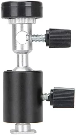 نگهدارنده فلاش دوربین یونیورسال eWINNER با قابلیت چرخش 360 درجه مدل C-type به همراه سر توپی، رزوه 1/4 و 3/8 اینچ و نگهدارنده چتر برای فلاش های نیکون، کانن، پنتاکس و المپوس نگهدارنده فلاش دوربین یونیورسال eWINNER با قابلیت چرخش 360 درجه مدل C-type به همراه سر توپی، رزوه 1/4 و 3/8 اینچ و نگهدارنده چتر برای فلاش های نیکون، کانن، پنتاکس و المپوس