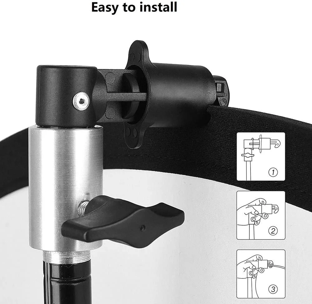 گیره نگهدارنده و موقعیت دهنده دیسک بازتابنده نور آلیاژ آلومینیوم eWINNER (بسته 2 عددی)