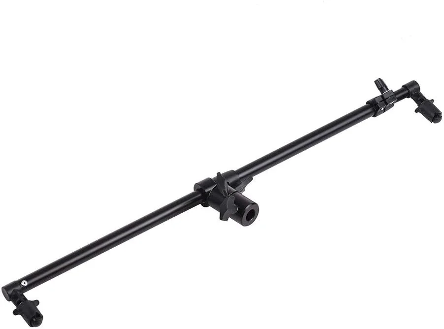 نگهدارنده بازتابنده با سر چرخان 360 درجه ایوینر، نگهدارنده تلسکوپی بازتابنده عکاسی، بازوی بوم قابل گسترش با چرخش قابل تنظیم 0.66-1.2 متر برای عکاسی محصول و پرتره