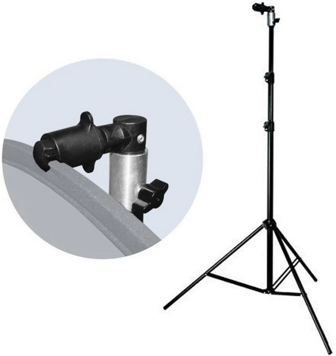 گیره نگهدارنده رفلکتور SKEIDO، مناسب برای استودیو عکاسی و فیلمبرداری، رفلکتور، سافت باکس و دیسک، با قابلیت نصب روی پایه نور - یک عدد