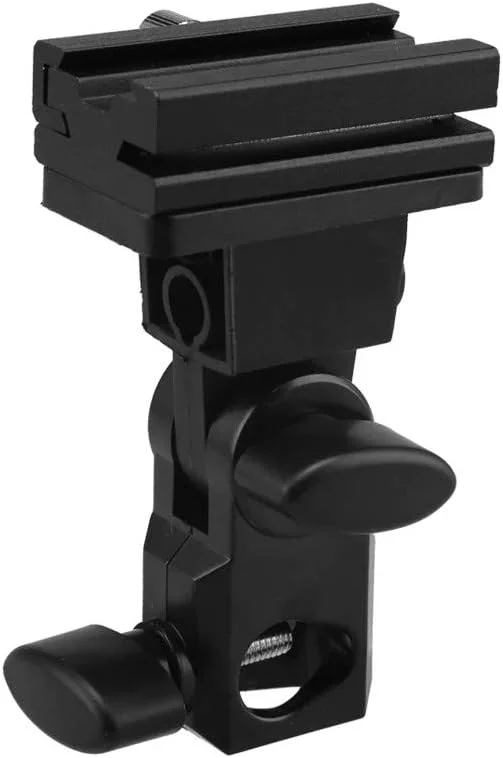 نگهدارنده چتر فلاش ای‌وینر، براکت نصب کفشک گرم مشکی، پایه نور گردان برای عکاسی و فیلمبرداری