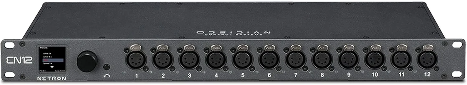درگاه نتورک اترنت به DMX مدل Obsidian Control EN12 با ۱۲ پورت XLR پنج پین