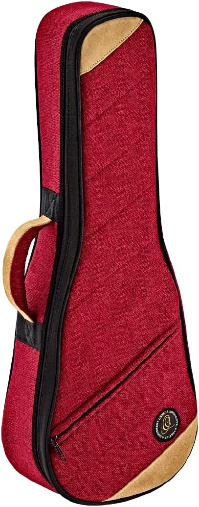 کیف سافت ارتعا گیتار برای یوکللی کنسرت - رنگ شراب بورگوندی (OSOCAUK-CC-BX)