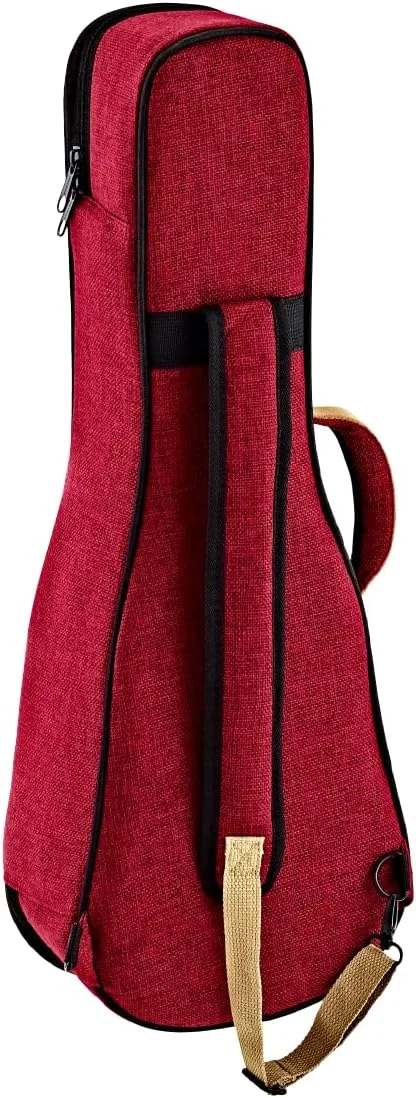 کیف سافت ارتعا گیتار برای یوکللی کنسرت - رنگ شراب بورگوندی (OSOCAUK-CC-BX)