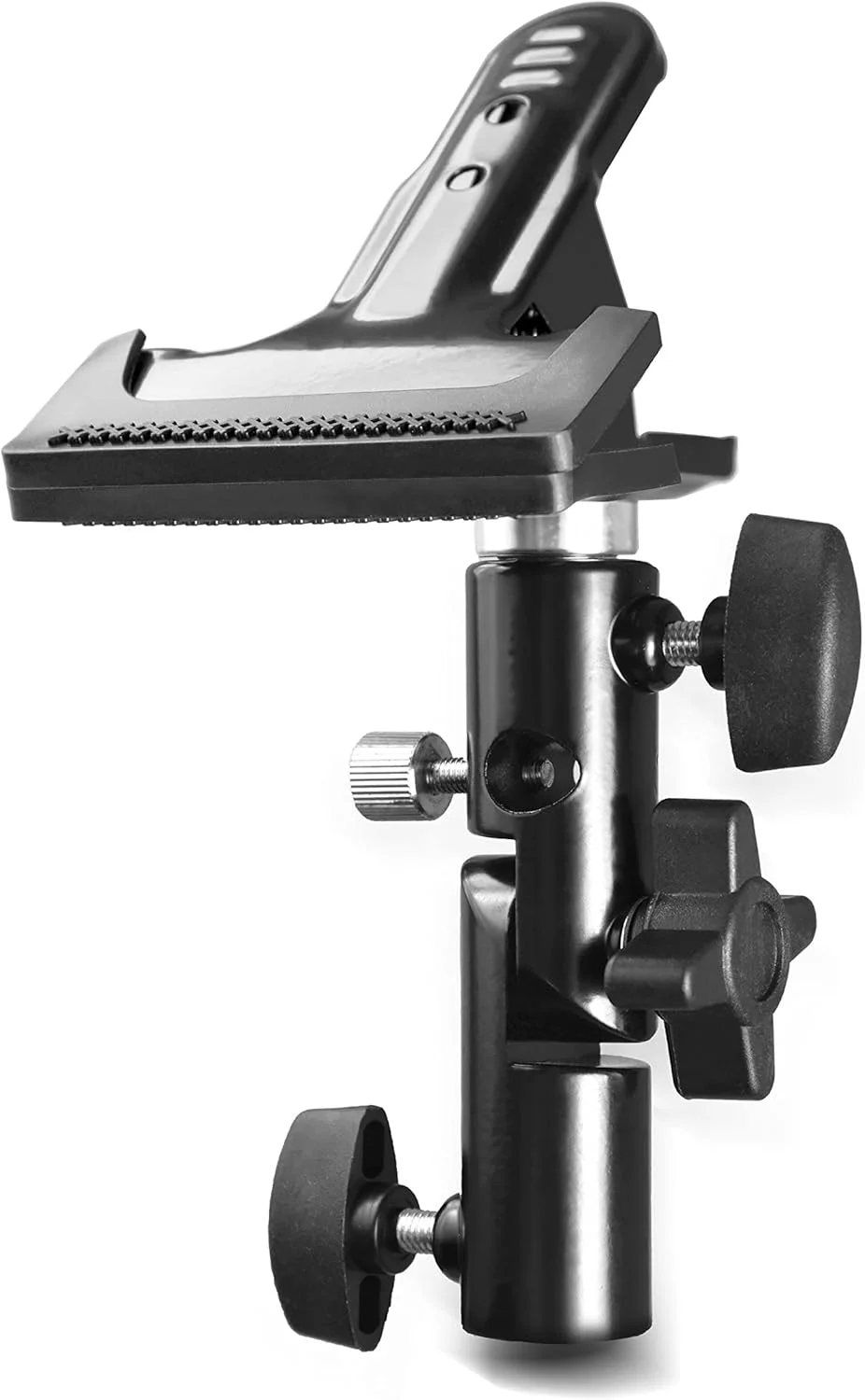 نگهدارنده گیره فلزی سنگین استودیوی عکس KASTWAVE با پایه نور 5/8 و نگهدارنده بازتابنده چتر