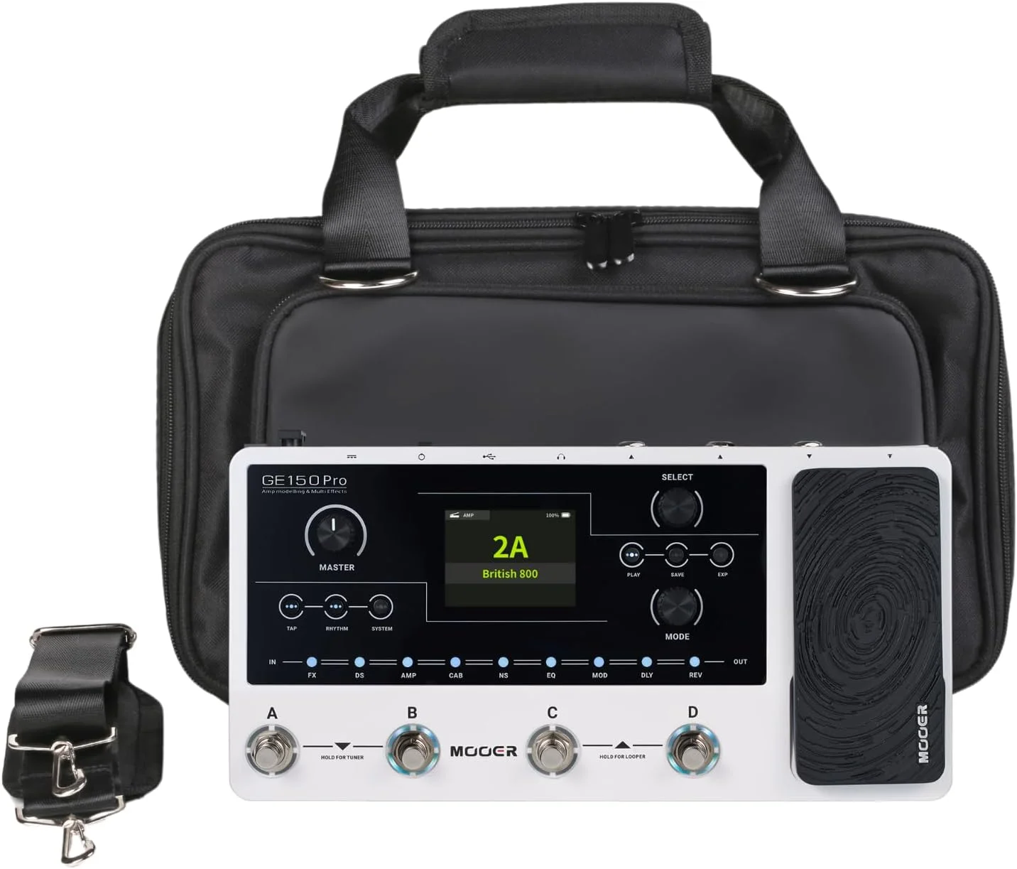 کیف حمل نرم MOOER SC200 برای مولتی افکت GE200 کیف حمل نرم MOOER SC200 برای مولتی افکت GE200