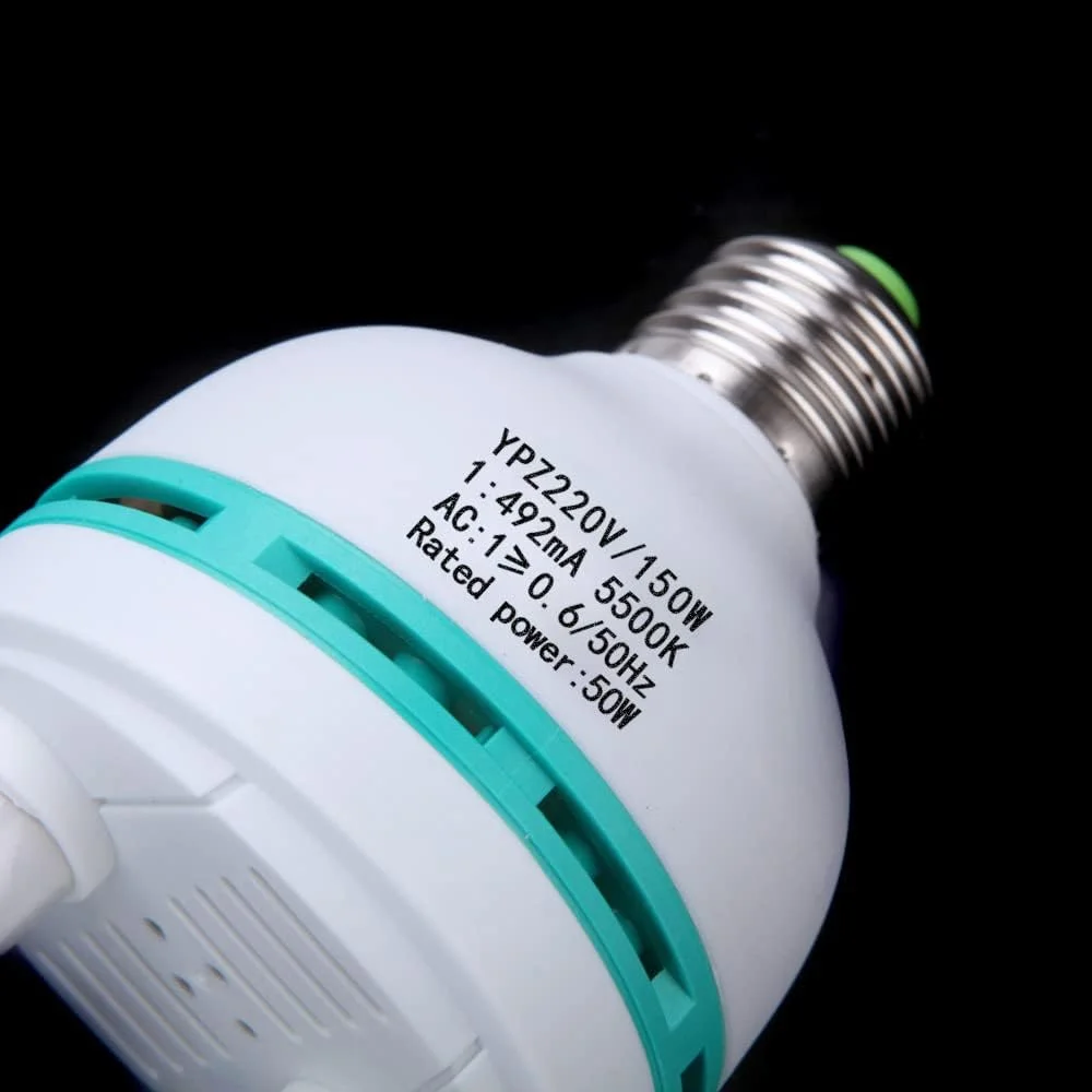 لامپ عکاسی OUNA، E27 220V 150W 5500K لامپ استودیویی عکس نور ویدئو نور روز عکاسی