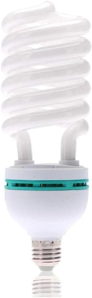 لامپ سی اف ال 85 وات COOPIC مدل E27، نور 6500K متعادل برای نورپردازی عکاسی، لامپ نور استودیوی عکس، لامپ اسپیرال کم مصرف