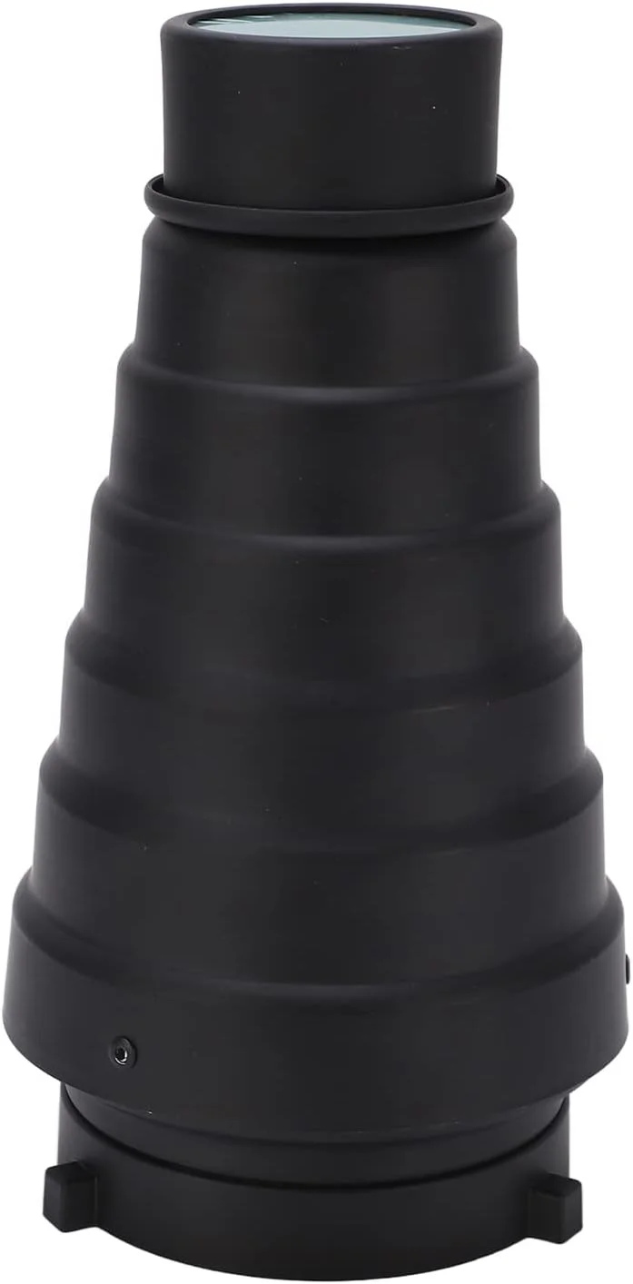 کیت اسنوت فلاش نوری، استوانه باریک کننده نور قابل حمل برای عکس و فیلم استودیویی، به همراه 5 فیلم رنگی برای لامپ عکاسی