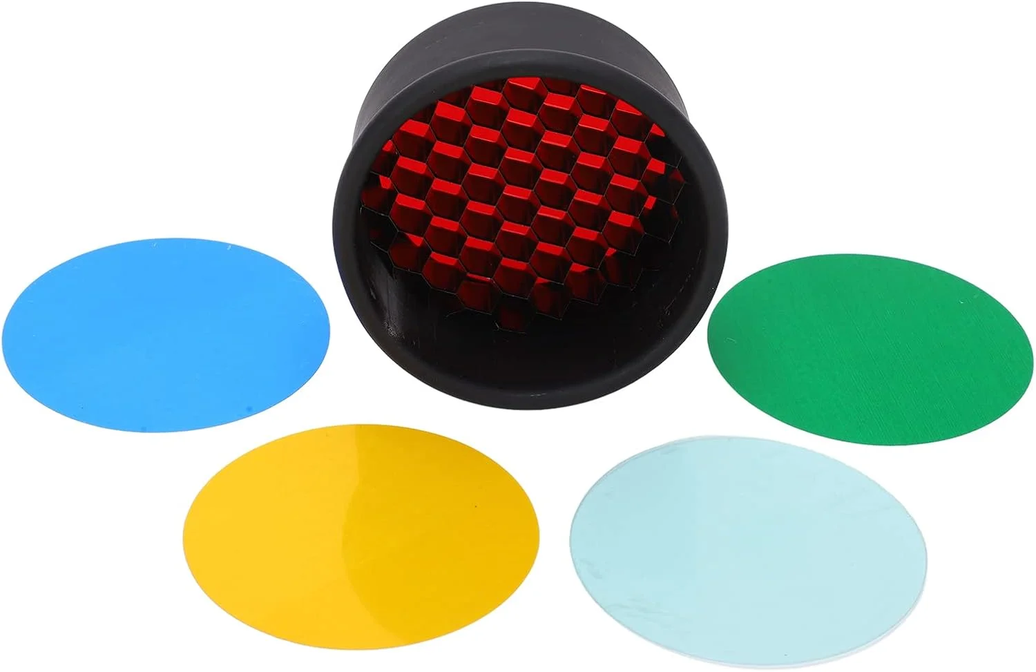 کیت اسنوت فلاش نوری، استوانه باریک کننده نور قابل حمل برای عکس و فیلم استودیویی، به همراه 5 فیلم رنگی برای لامپ عکاسی کیت اسنوت فلاش نوری، استوانه باریک کننده نور قابل حمل برای عکس و فیلم استودیویی، به همراه 5 فیلم رنگی برای لامپ عکاسی